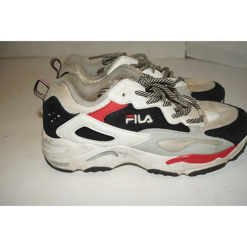 Fila Women's Ray Tracer White Running Sneakers Size 7.5